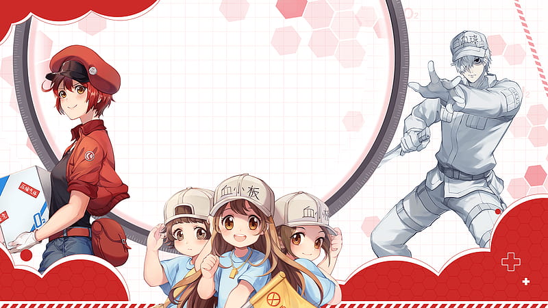 Anime Cells at Work! HD Wallpaper by つなまょ