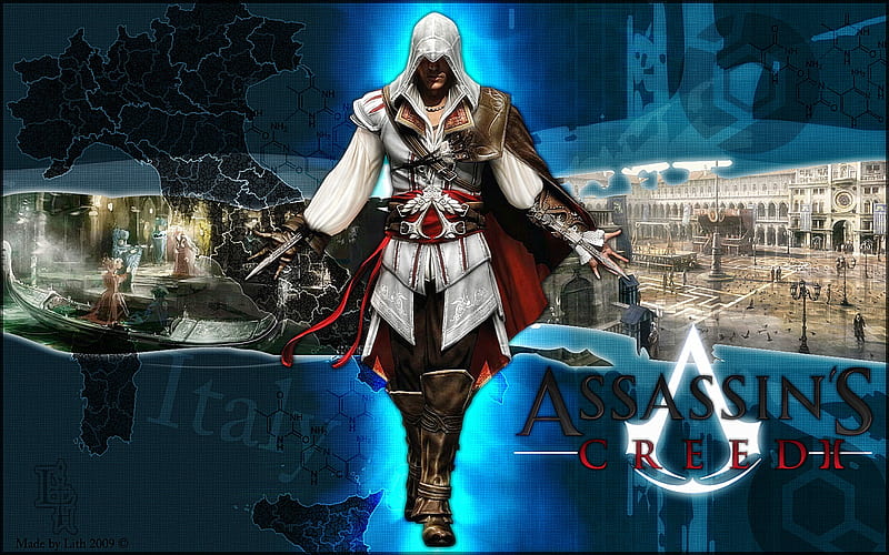 Ezio Auditore Da Firenze, skilled, warrior, medieval, assassins creed, fighter, killer, ezio, assassin, HD wallpaper