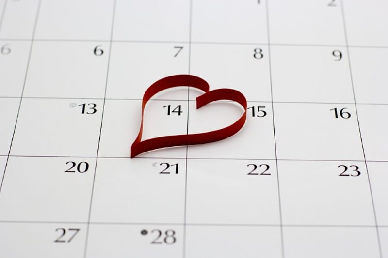 Valentines Day ~, calendar, valentines, day, date, HD wallpaper