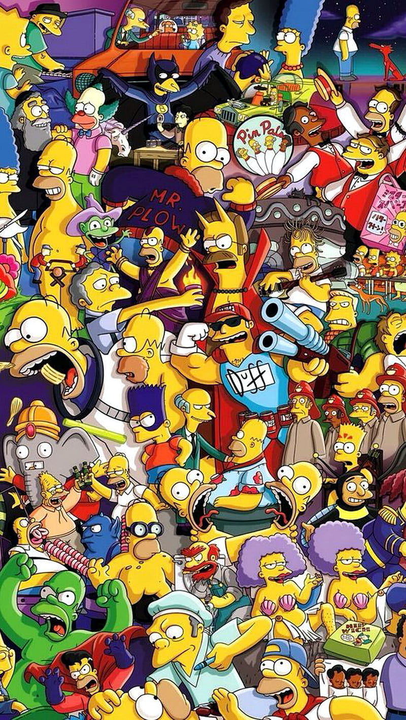 The Simpsons, cartoon, crazy, dope, HD phone wallpaper | Peakpx
