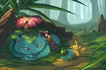 Papel de parede de Pokemon Pikachu, Pokémon, Bulbasaur (Pokémon), Marill ( Pokémon), HD papel de parede