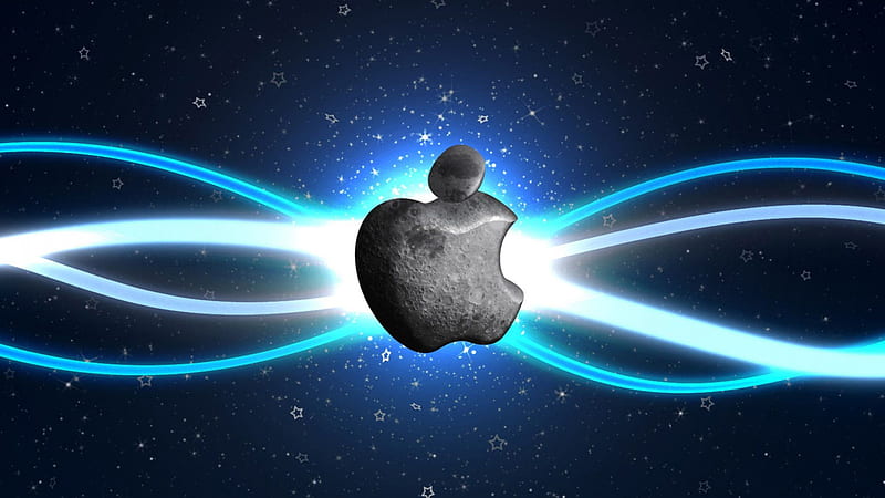 Apple In Space Background Technology MacBook, HD wallpaper