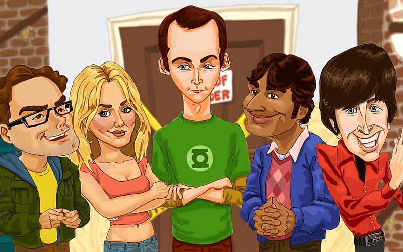 The Big Bang Theory , Drawing, Sitcom, Funny, Sheldon, Geeks • For You, HD wallpaper