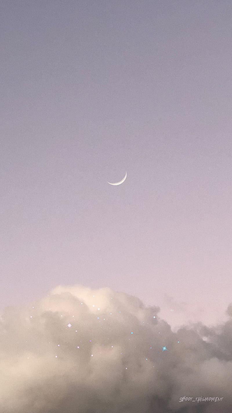 White dreams, aesthetics, clouds, cloudscape, cosmic, crescent, crescent moon, dream, dreamy, magic, magical, minimal, minimalism, moon, moon art, nature, shoot_thismoment, sky, space, space art, starry, starry sky, stars, vaporart, vaporwave, white aesthetics, white clouds, HD phone wallpaper