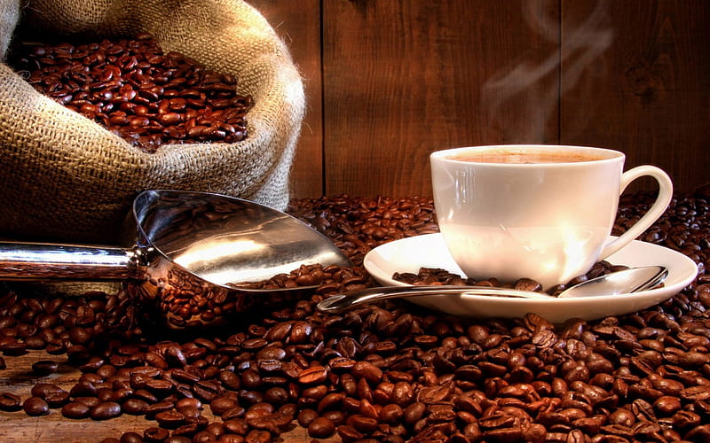 *** Fresh coffee ***, drink, coffee, food, fresh, HD wallpaper