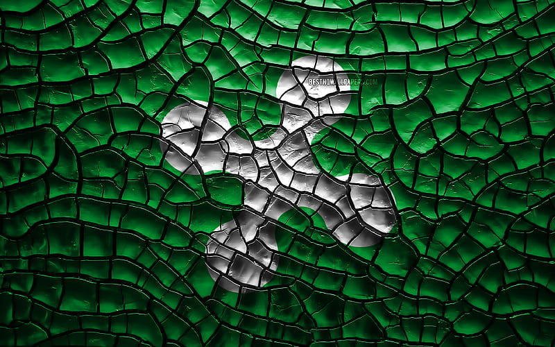 Flag of Lombardy italian regions, cracked soil, Italy, Lombardy flag, 3D art, Lombardy, Regions of Italy, administrative districts, Lombardy 3D flag, HD wallpaper