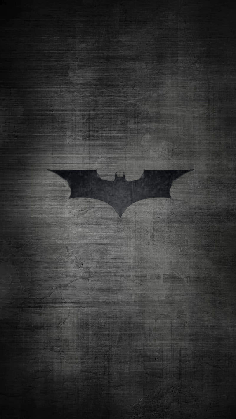 Dark Knight v2, batman, black, dark knight, emblem, logo, texture, HD phone wallpaper