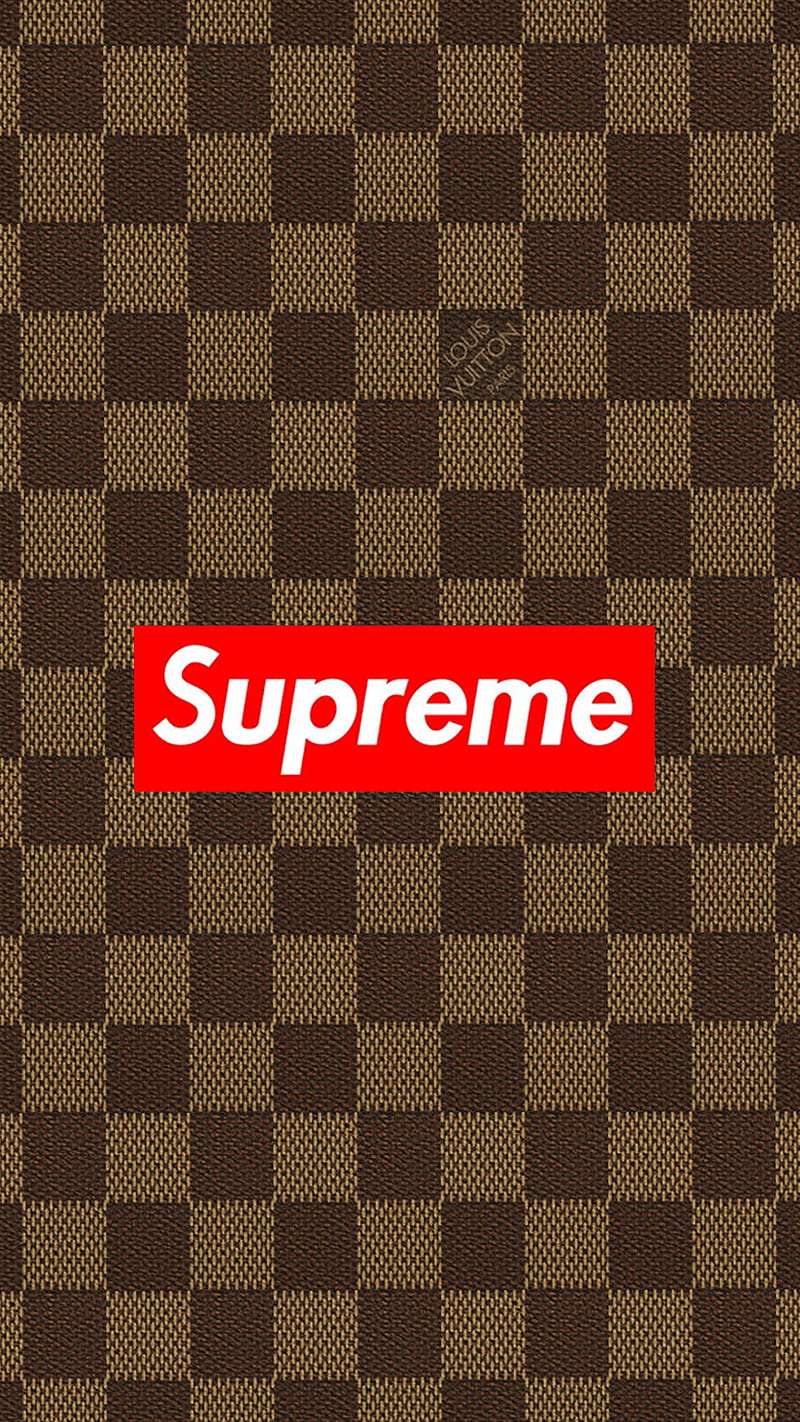 Supreme LV, brand, louis vuitton, tumblr, gris, marcas, black and white,  trap, HD phone wallpaper