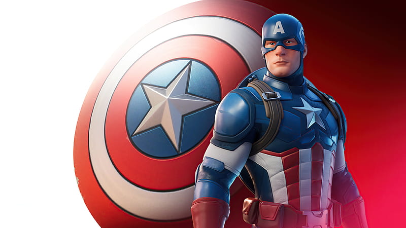 Captain America Fortnite 2020, captain-america, fortnite, games, HD wallpaper