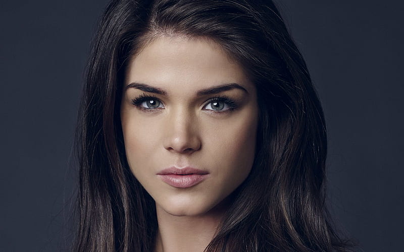 The 100, Marie Avgeropoulos, Octavia Blake, TV series, Canadian actress, Strict make-up for brunettes, HD wallpaper