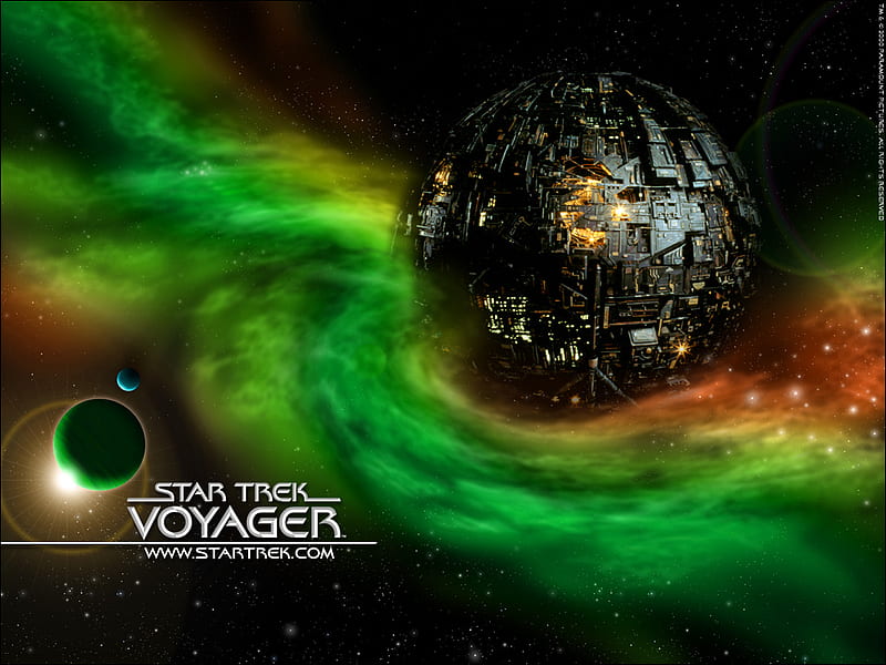 borg sphere, star trek voyager, aliens, scifi, lost in space, HD wallpaper