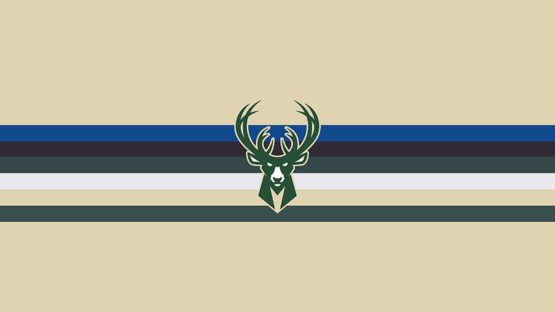 Blue Black Lines Basketball Logo NBA Milwaukee Bucks, HD wallpaper