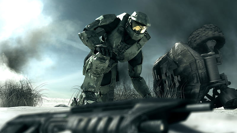 Halo Robot With Background Of Clouds Games, HD wallpaper | Peakpx