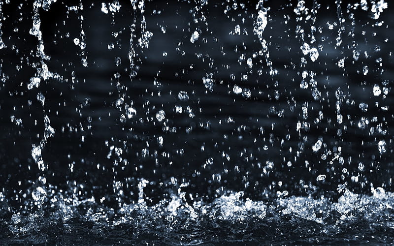 rain, water, drops, HD wallpaper
