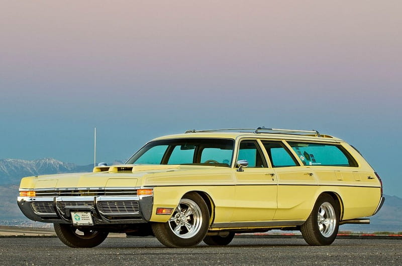 1972 Dodge Monaco Wagon: Hauling People, Hauling Stuff & Hauling Ass, Classic, Yellow, Wagon, Mopar, HD wallpaper