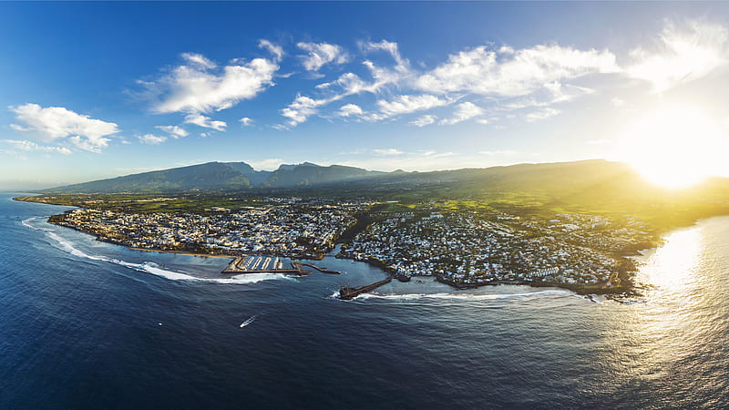 We found a dream destination for your next beach vacay, Reunion Island, HD wallpaper