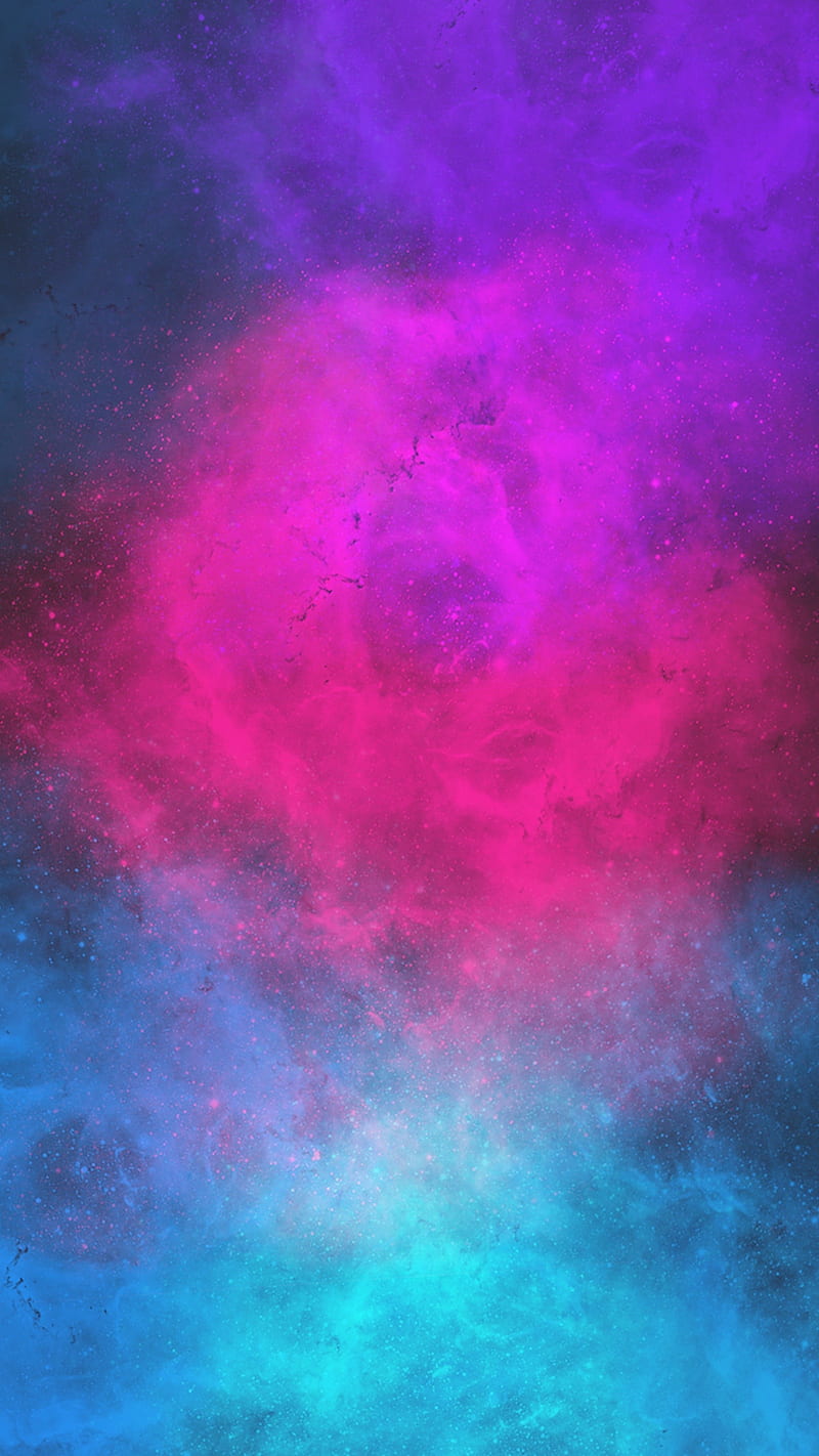 Cold Space, FMYury, abstract, blue, colorful, colors, cosmic, cosmos, energy, galaxy, gradient, light, pink, power, purple, red, stars, turquoise, violet, HD phone wallpaper
