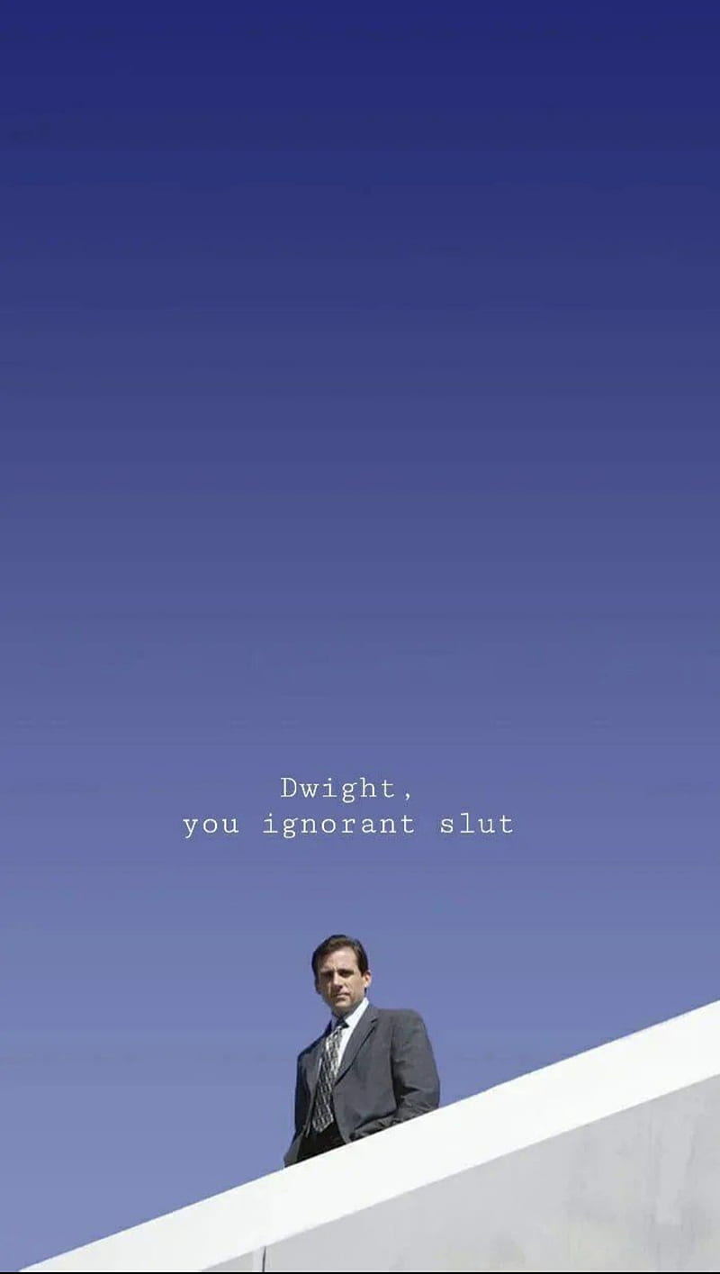 the office dwight, funny, michael scott, quote, the office, HD phone wallpaper