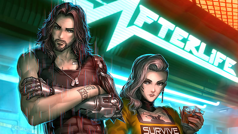 Cyberpunk 2077 Afterlife Royals , cyberpunk-2077, games, 2021-games, artist, artwork, digital-art, artstation, HD wallpaper