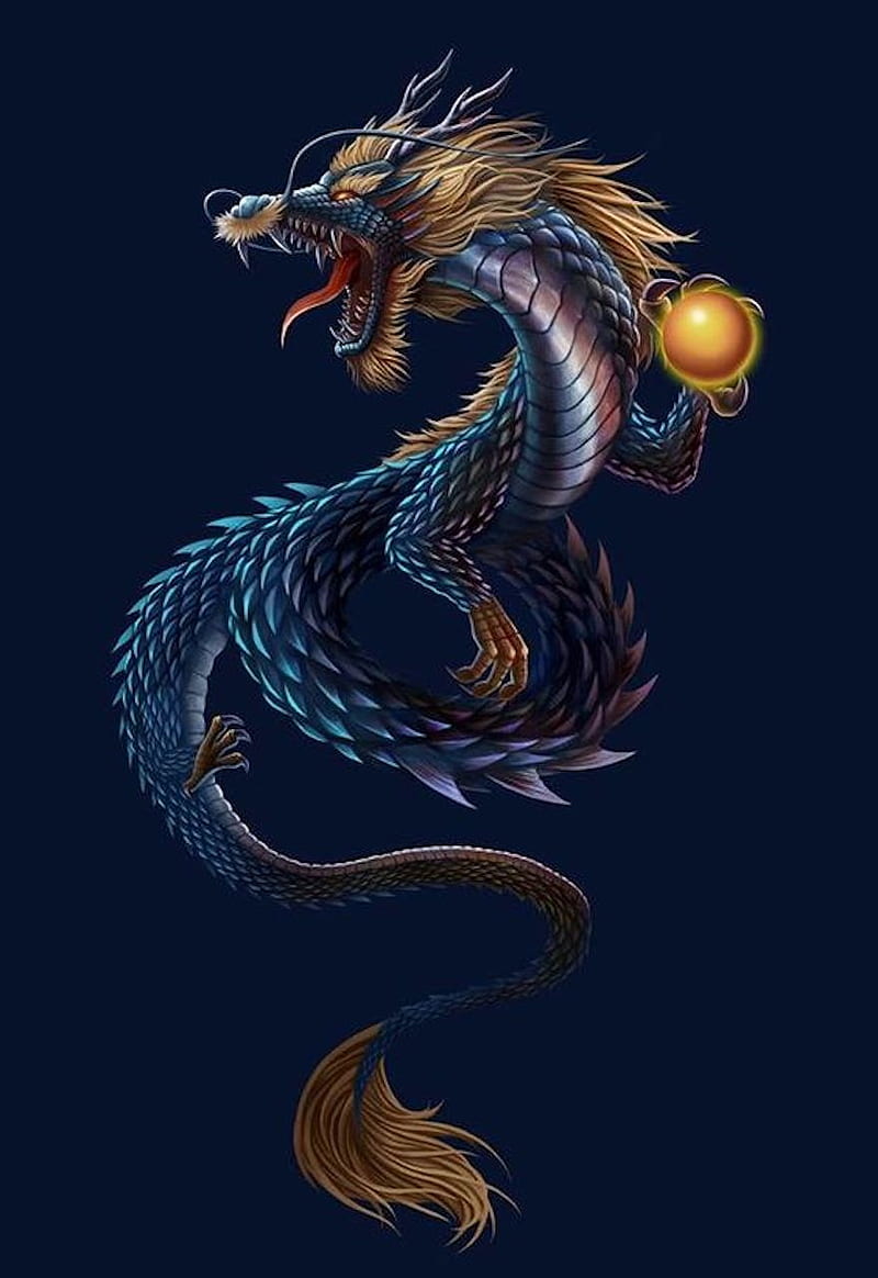 Gallery For Dark Blue Dragons Background, Red and Blue Dragon HD wallpaper  | Pxfuel
