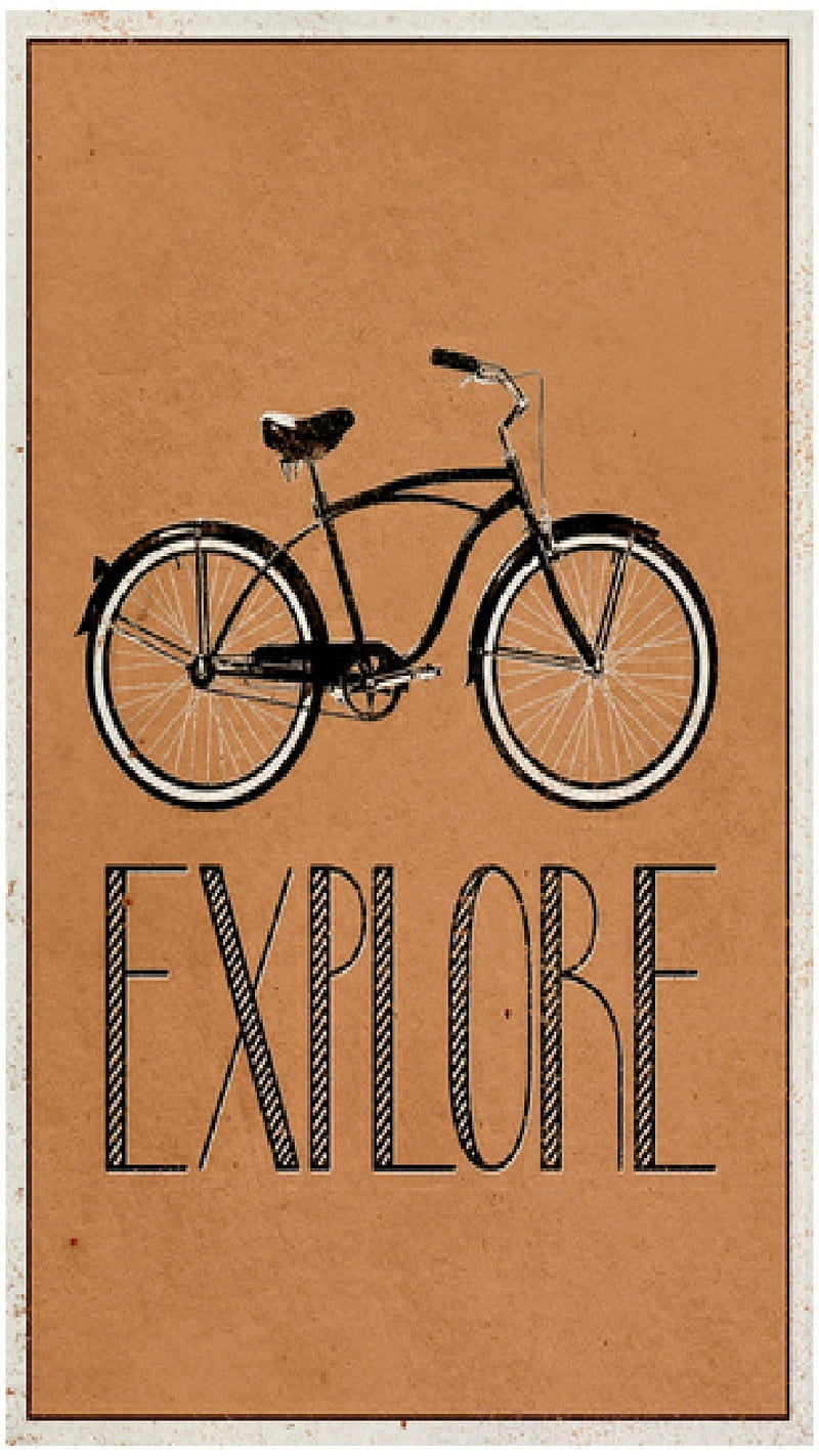 Explore, antique, bike, discover, exercise, pedal, ride, see, view, HD phone wallpaper