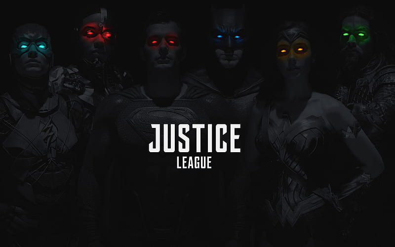 Justice League, superheroes, darkness, 2017 movie, poster, HD wallpaper