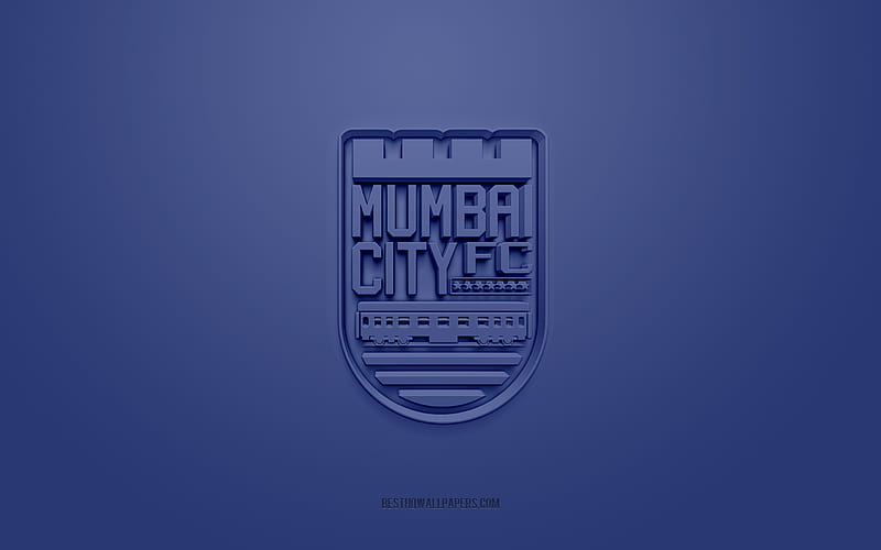 Mumbai City FC, creative 3D logo, blue background, 3d emblem, Indian  football club, HD wallpaper | Peakpx