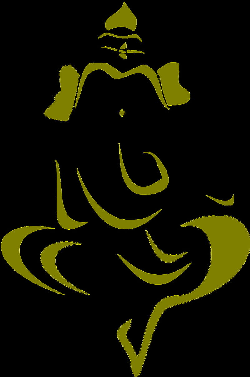 Shri Ganesh, logo, HD phone wallpaper