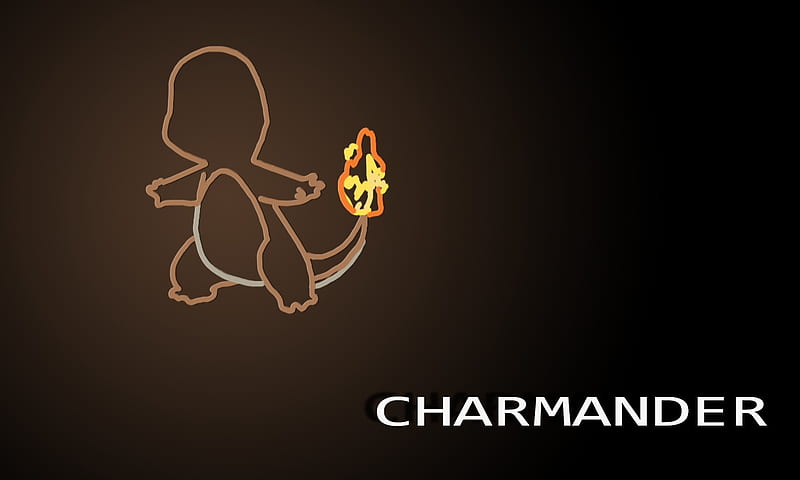 Charmander the Lizard Pokemon, cute, fire, pokemon, lizard, HD wallpaper