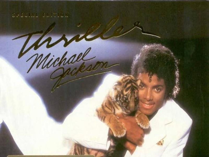 MICHAEL JACKSON - THRILLER, michael jackson, music, video, album cover, thriller, icon, HD wallpaper