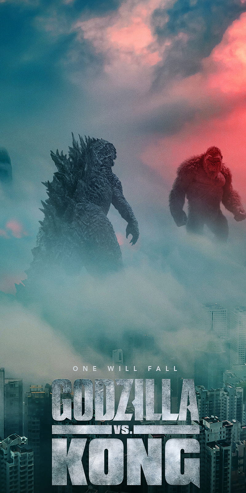 Godzilla v Kong, godzilla, godzilla vs kong, kong, HD phone wallpaper