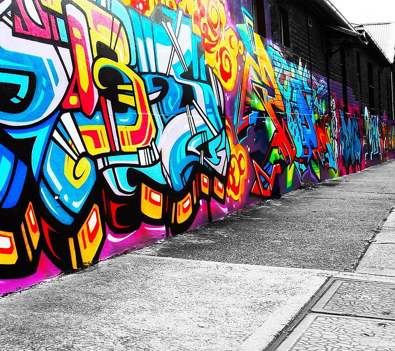 Graffiti Wall, art, attitude, awesome, color, desenho, paint, street,  urban, HD wallpaper | Peakpx