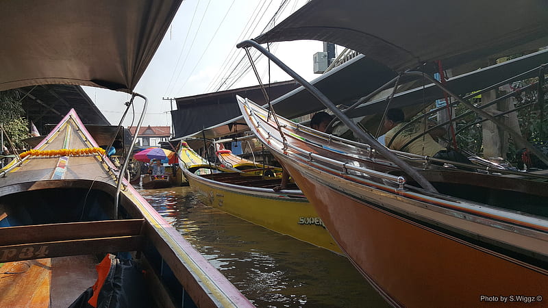 Speed Boats, Bangkok, Thailand, Thailand, Bangkok, Flloating, Boat, Water, Market, Speed, HD wallpaper