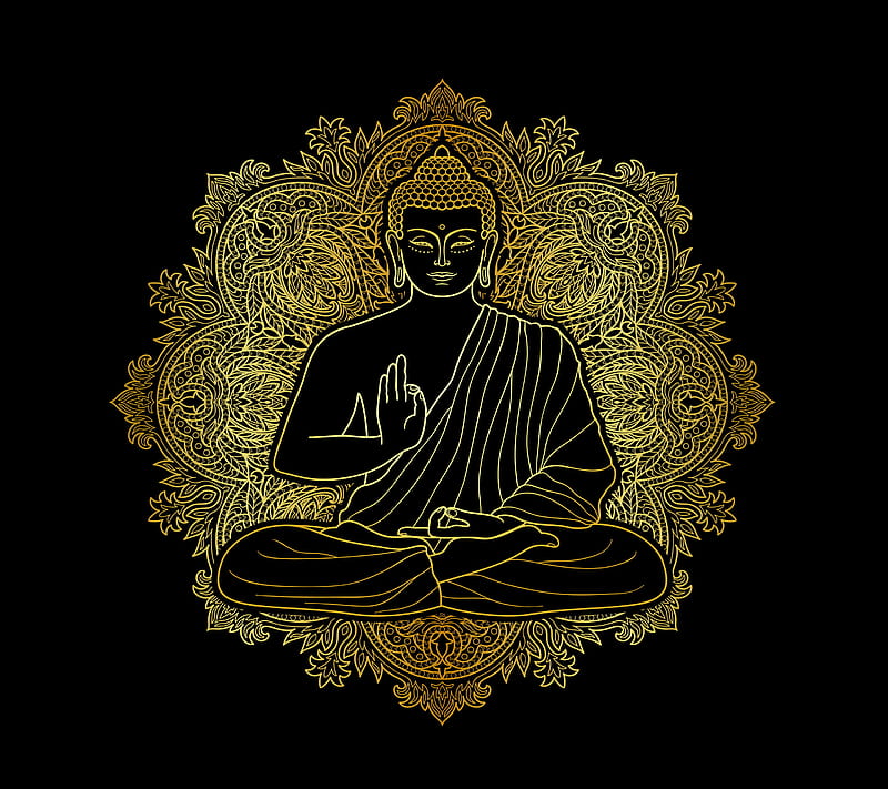 Buddha, golden, HD wallpaper