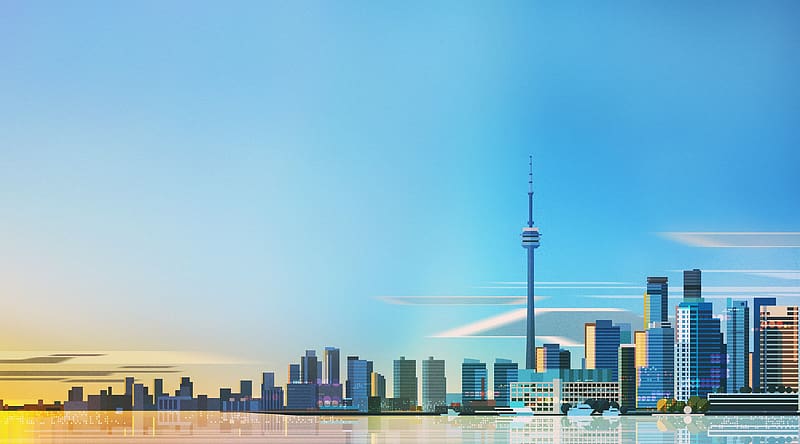 Cities, Architecture, City, Skyscraper, Building, Canada, Toronto, HD wallpaper
