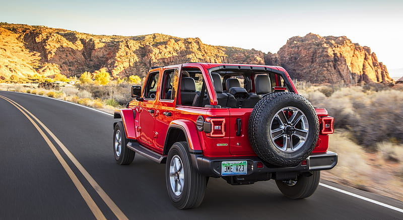 2020 Jeep Wrangler Sahara EcoDiesel - Rear Three-Quarter, car, HD ...