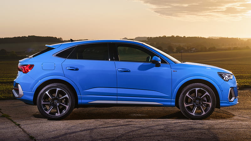 Audi, Audi Q3 45 TFSI Sportback S Line, Blue Car, Car, Crossover Car, Luxury Car, SUV, Subcompact Car, HD wallpaper