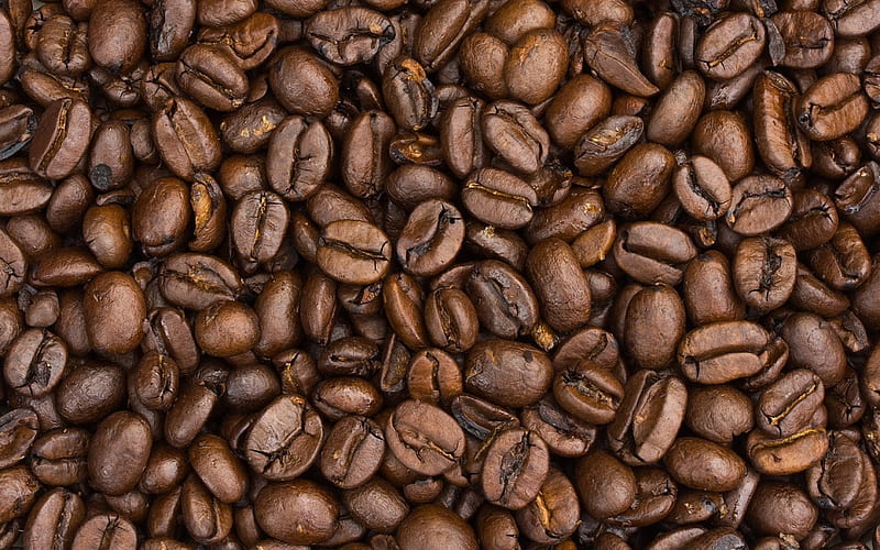 roasted coffee beans, roasted, caffiene, coffee, beans, HD wallpaper