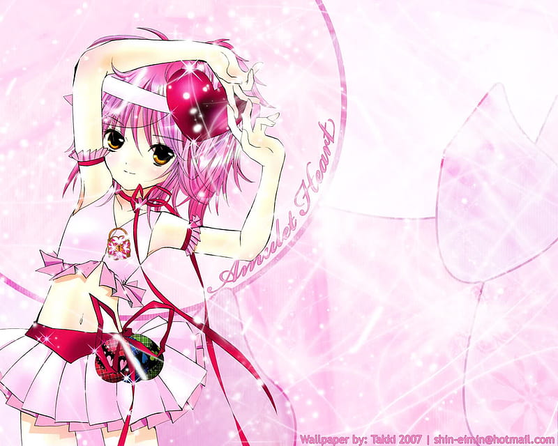 Amulet Heart, amu, shugo chara, anime girl, anime, HD wallpaper