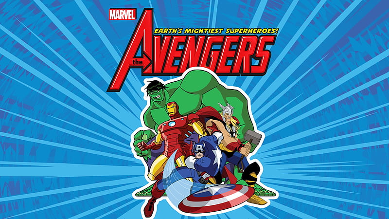The Avengers, The Avengers: Earth's Mightiest Heroes, Avengers, Captain America, Hulk, Iron Man, Thor, Tony Stark, HD wallpaper