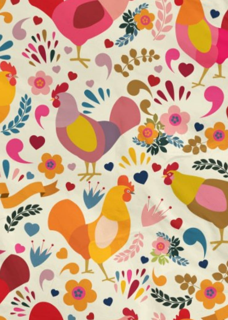 Cute Chicken Seamless Background Repeating Pattern Wallpaper Background  Cute Seamless Pattern Background Royalty Free SVG Cliparts Vectors And  Stock Illustration Image 151206882