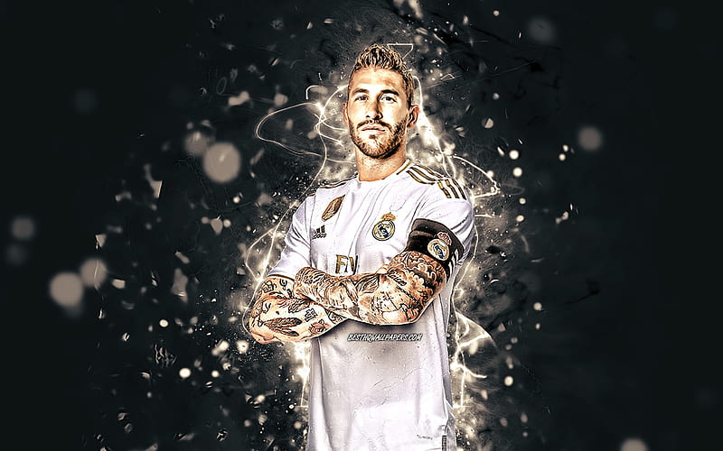 Sergio Ramos, soccer, real madrid, sport, football, captain, spanish, HD wallpaper