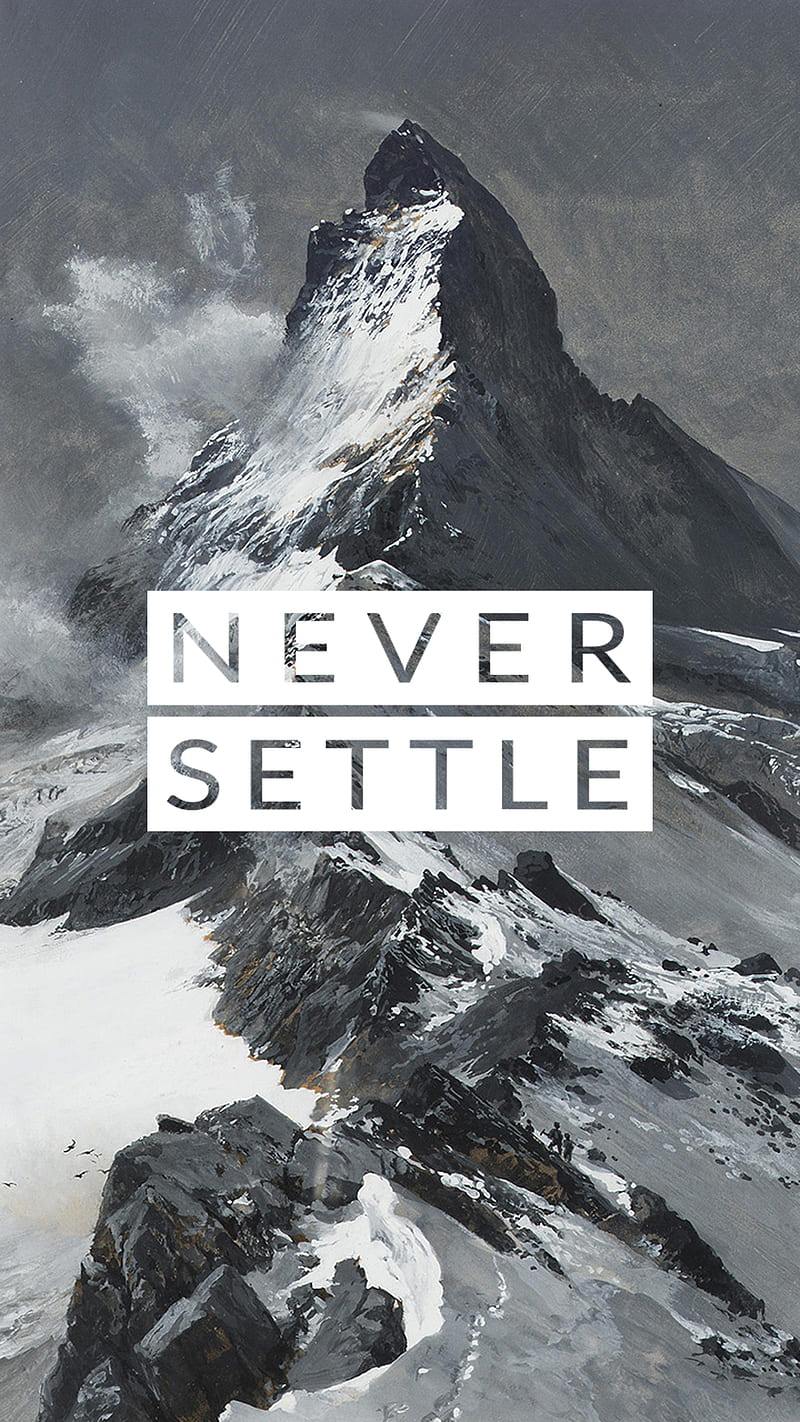 Never Settle, 929, landscape, mountains, outdoors, wilderness, HD phone wallpaper