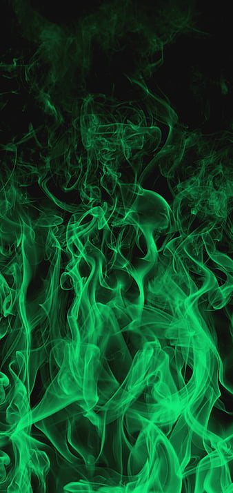 Download Burning Roblox In Green Fire Wallpaper