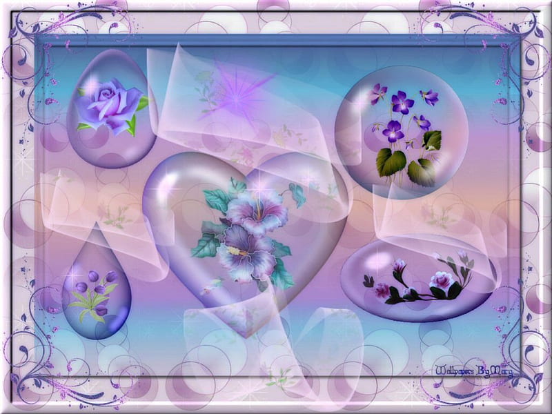 Purple Flower Globes, Purple, Globes, Flowers, Flower, HD wallpaper