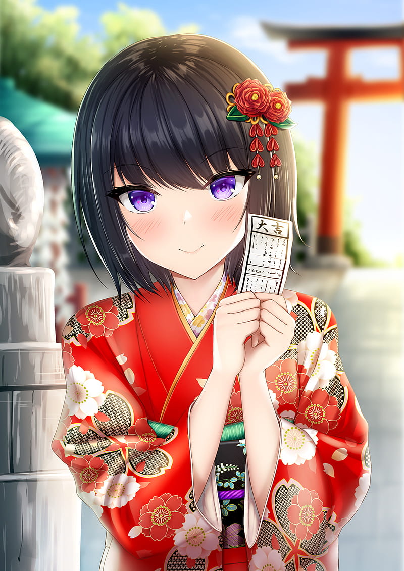 Chica anime, japonesa, HD phone wallpaper | Peakpx