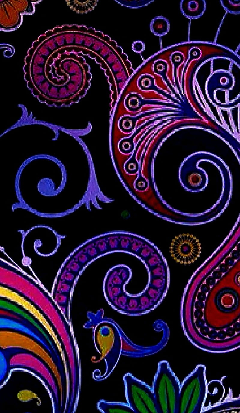 Purple Haze Color Paisley Hd Mobile Wallpaper Peakpx