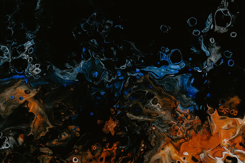 abstraction, watercolor, paints, stains, circles, HD wallpaper