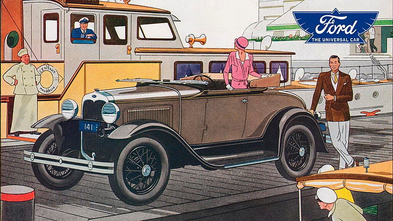 1930 Ford 2 door Ad art, 2 door coupe, 1930 Ford, Ford, advertising, ad art, vintage ford, HD wallpaper 1930 Ford 2 door Ad art, 2 door coupe, 1930 Ford, Ford, advertising, ad art, vintage ford, HD wallpaper