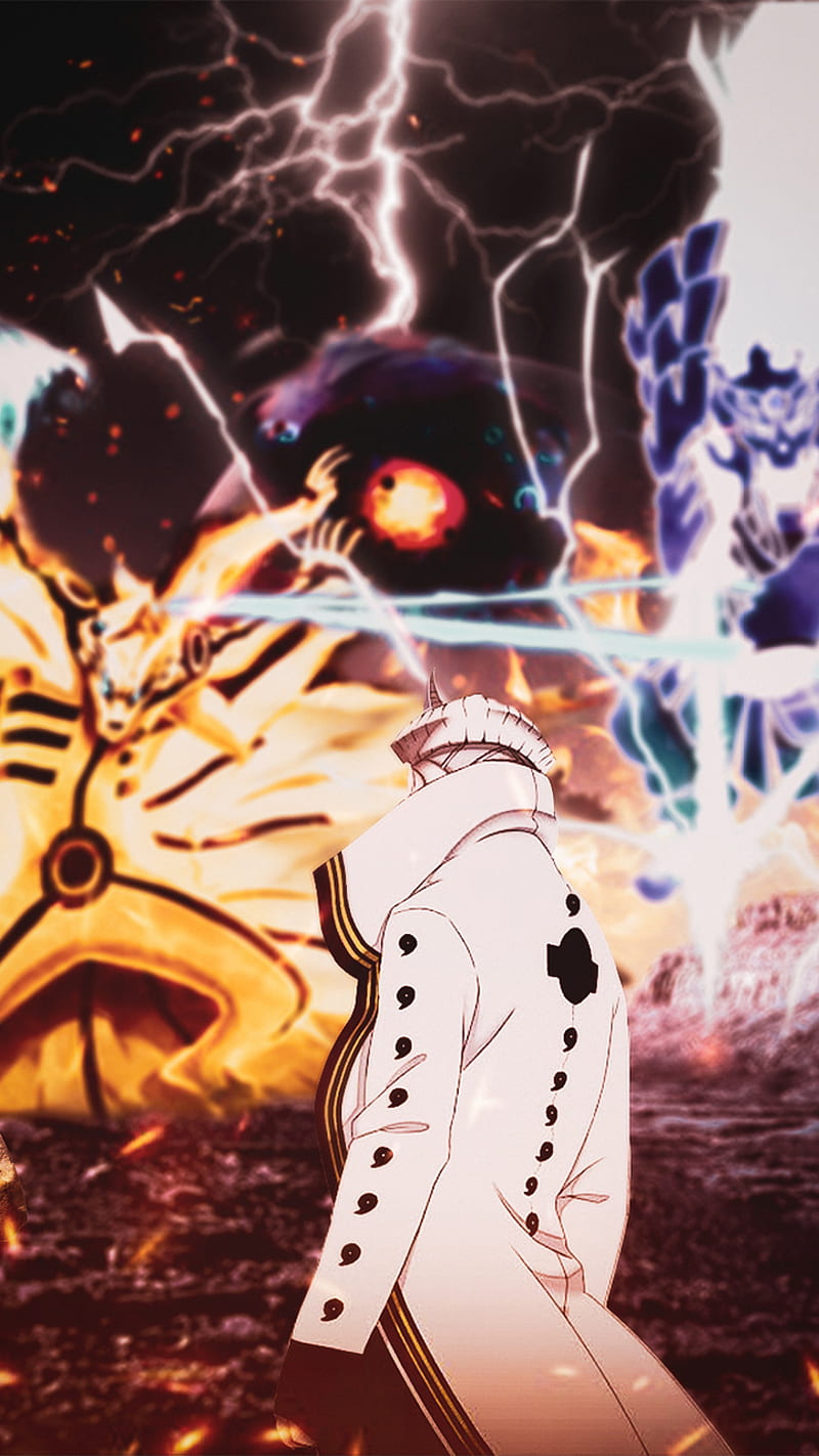 Naruto and Sasuke vs Jigen  Boruto: Naruto Next Generations 